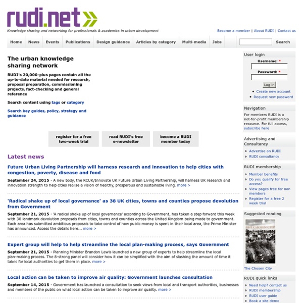 RUDI - Resource for Urban Design Information