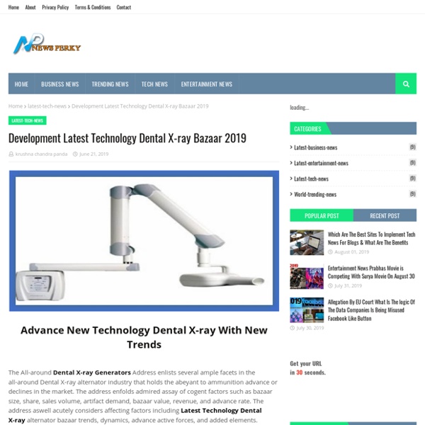 Development Latest Technology Dental X-ray Bazaar 2019