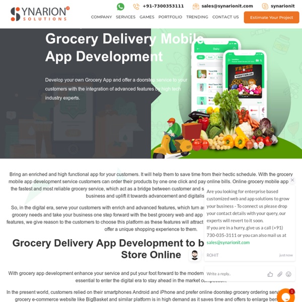 Are you Looking For An App Development Service For Your Grocery Store?