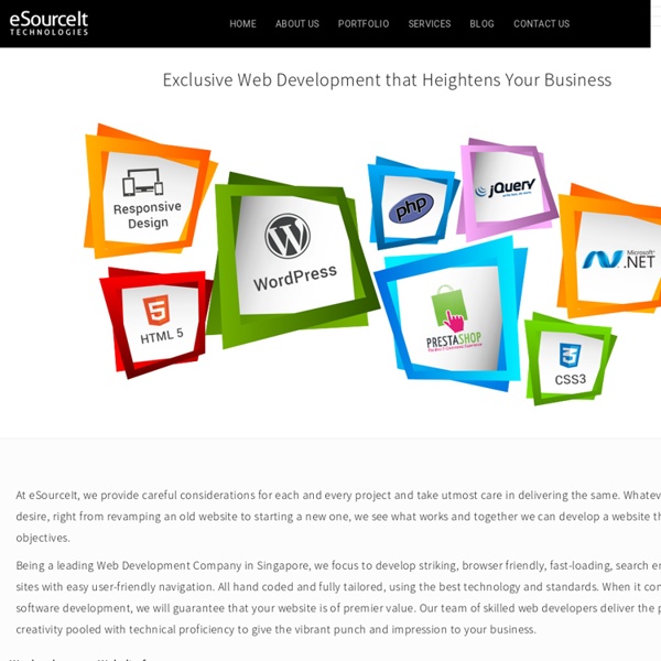 Web development Singapore - eSourceIt Technologies