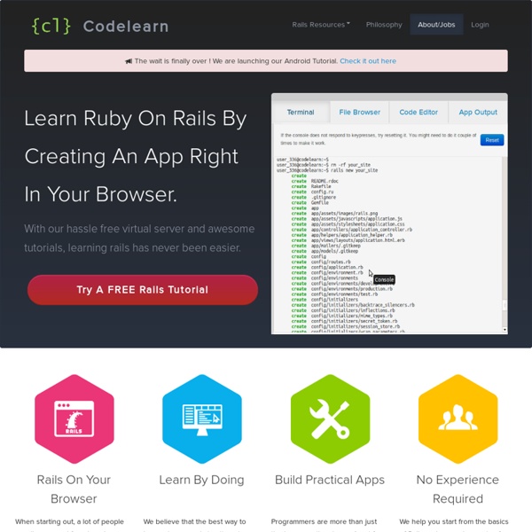 Learn Web Development with Ruby on Rails Tutorial & Example app
