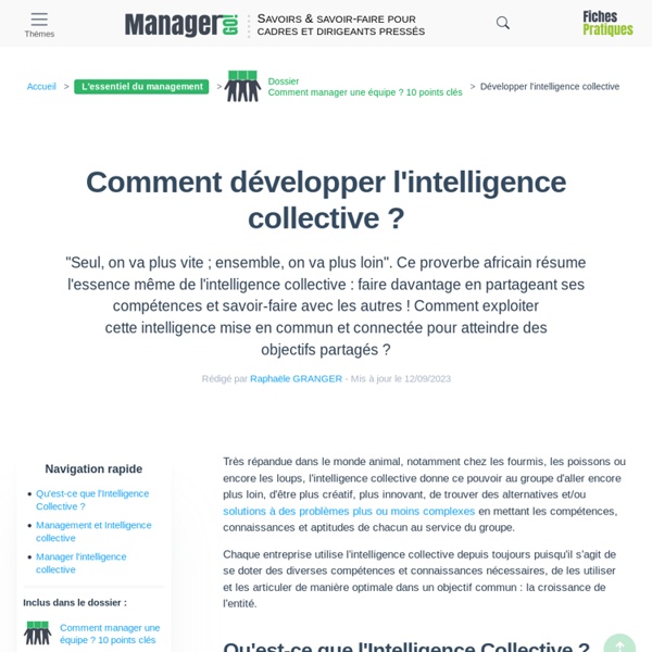 Comment développer l'intelligence collective ?