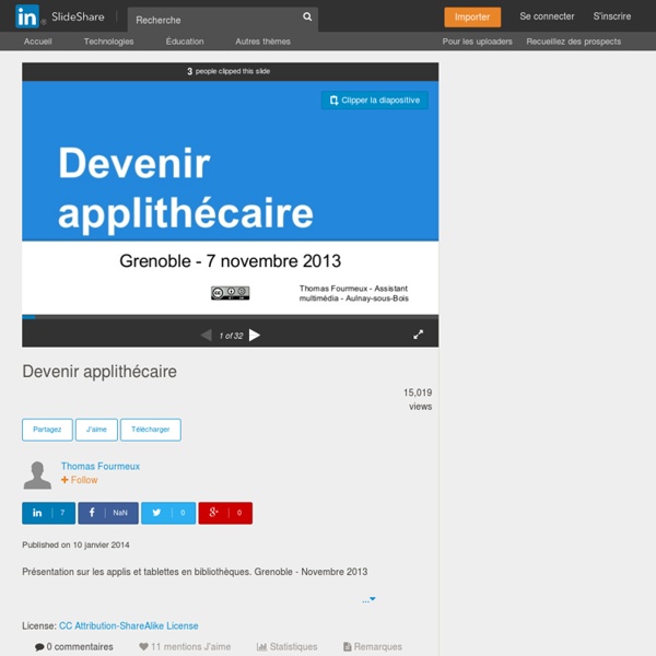 Devenir applithécaire