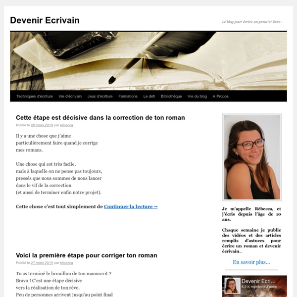 Devenir écrivain, le blog pour écrire un premier livre