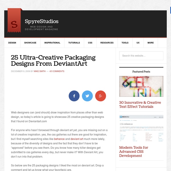25 Ultra-Creative Packaging Designs From DeviantArt