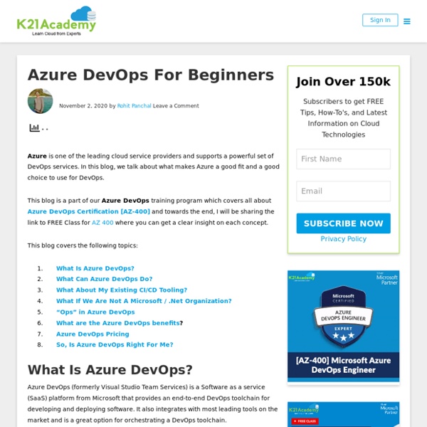 Azure DevOps For Beginners