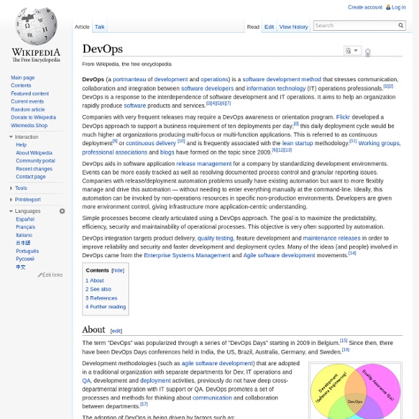 DevOps - Wikipedia EN