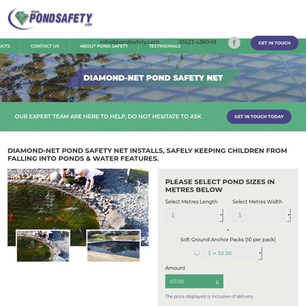 DIAMOND-NET POND SAFETY NET - Pond Safety Ltd