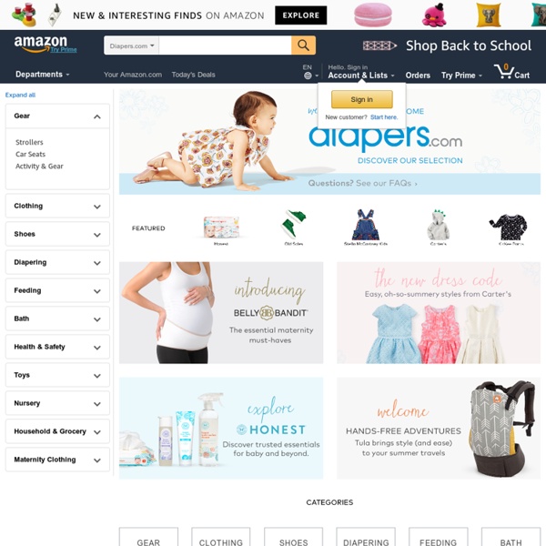 Diapers.com: Car Seats, Strollers, Diapers & More