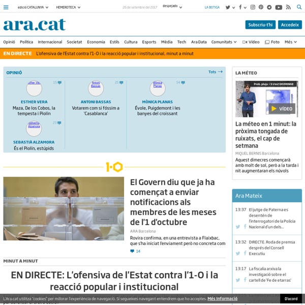 Ara.cat - El diari líder en català amb l'última hora i totes les notícies