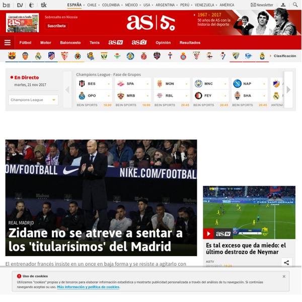 Diario AS: noticias deportivas en la red