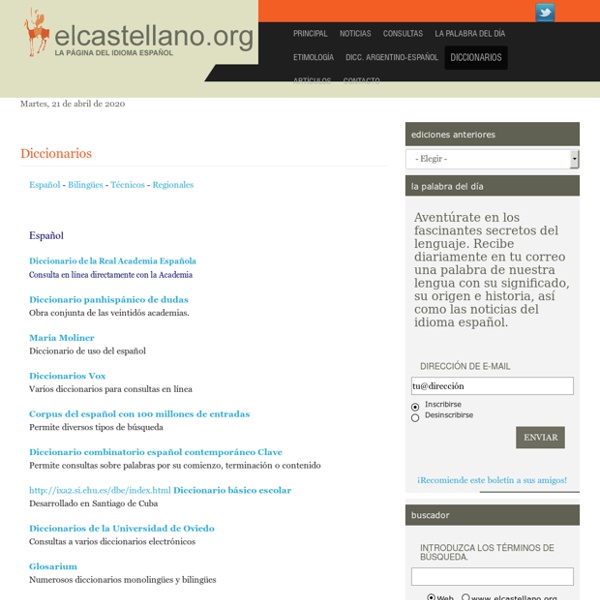 Castellano - La Página del Idioma Español = El Castellano - Etimología - Lengua española