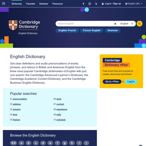 Cambridge Dictionaries Online