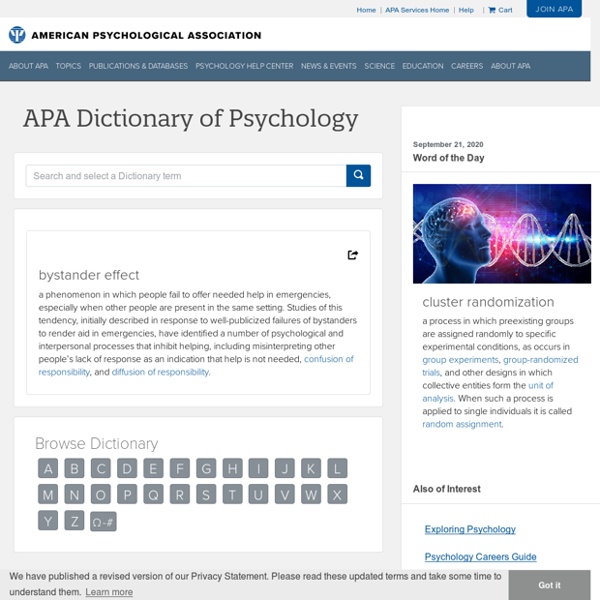 Bystander effect – APA Dictionary of Psychology