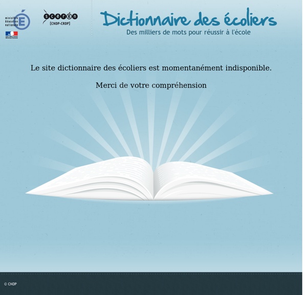 Dictionnaire des écoliers