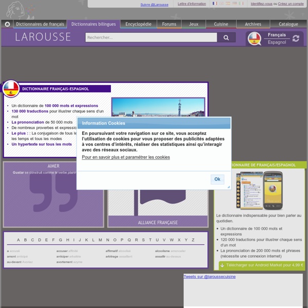 Dictionnaire Français-Espagnol en ligne - Larousse