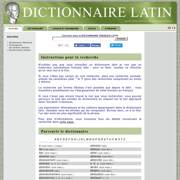 DICTIONNAIRE LATIN OLIVETTI