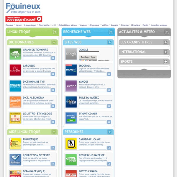 Fouineux Dictionnaire - Dictionnaire, Recherche, Localisateurs