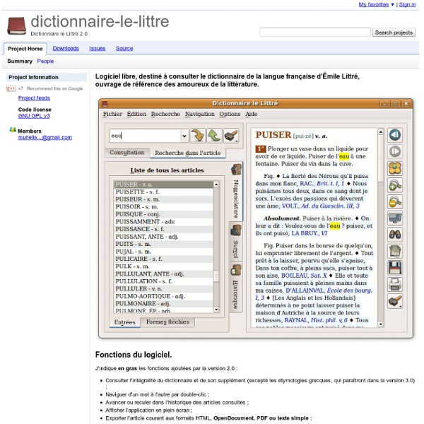 Littré en ligne