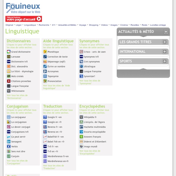 Dictionnaires du Fouineux