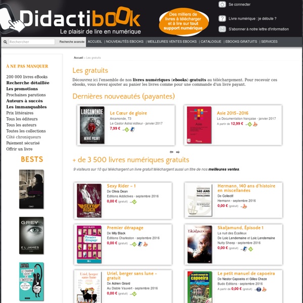Les gratuits, Didactibook - Librairie de livres numériques (eBooks)