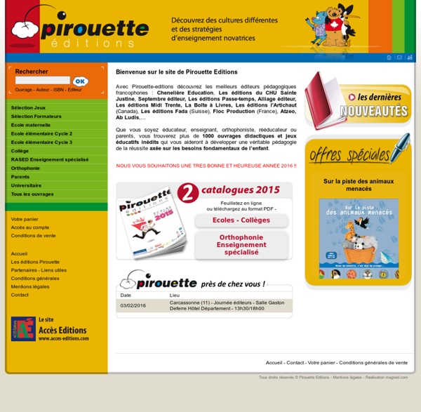Pirouette Editions - Livre didactique et éducatif - Outils pédagogiques