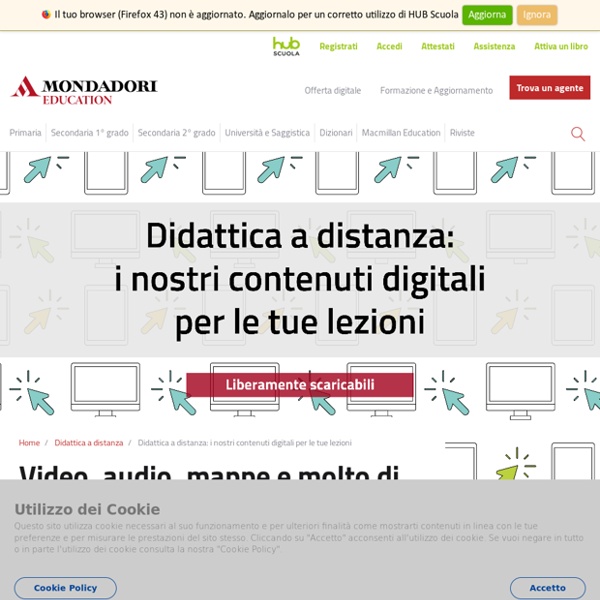 Didattica a distanza: i nostri contenuti digitali per le tue lezioni - Mondad...