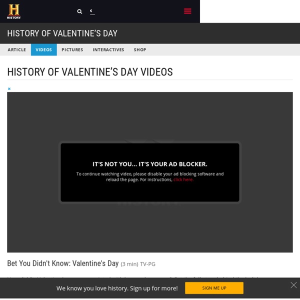 Bet You Didn't Know: Valentine's Day Video - History of Valentine’s Day
