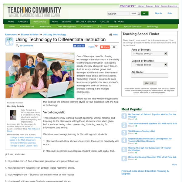 Using Technology to Differentiate Instruction - TheApple.com