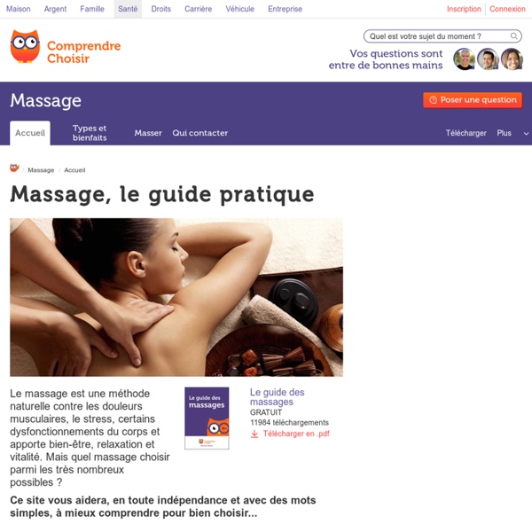 Massage : tout sur les différents massages pour apprendre à masser