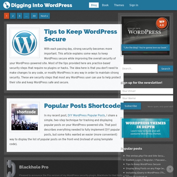 Digging into WordPress