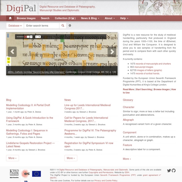 Digital Resource for Palaeography