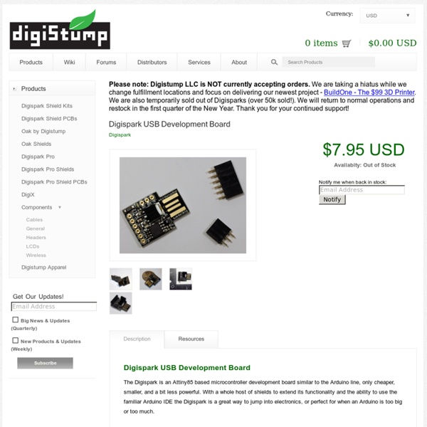 Digispark USB Development Board - Digistump