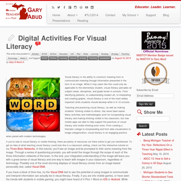 Digital Activities For Visual Literacy