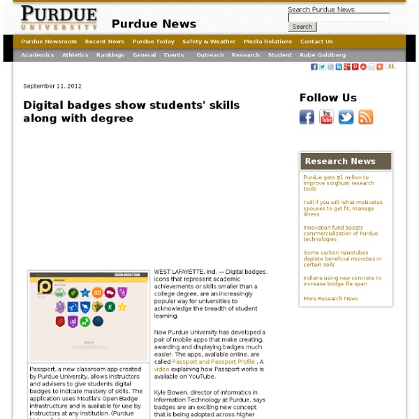 Digital badges show students' skills along with degree