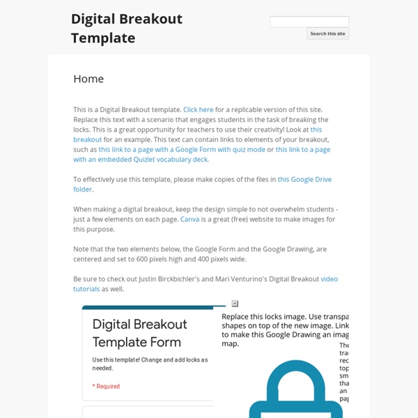 Digital Breakout Template