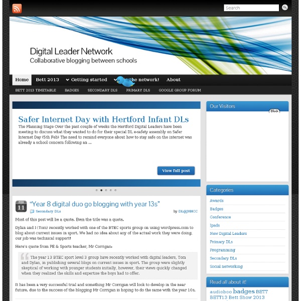 Digital Leader Network » Collaborative blogging between schools