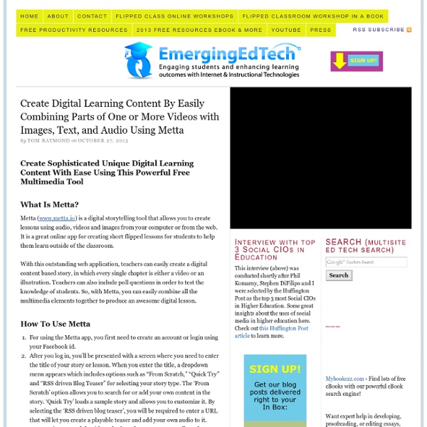 Create Digital Learning Content Combine Video Images Text Audio