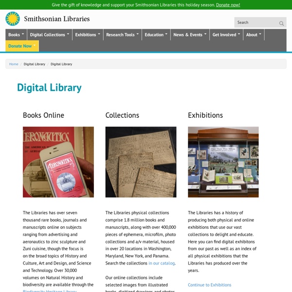 Smithsonian Libraries : Digital Library