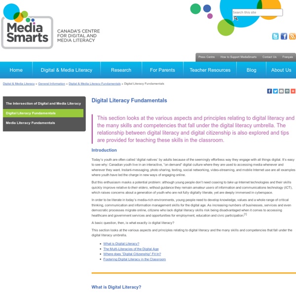 Digital Literacy Fundamentals