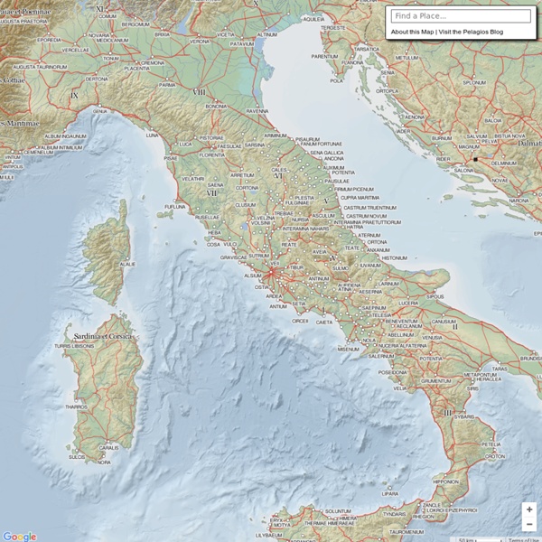 Digital Map of the Roman Empire