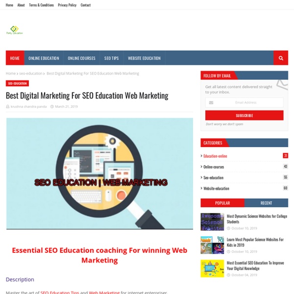 Best Digital Marketing For SEO Education Web Marketing