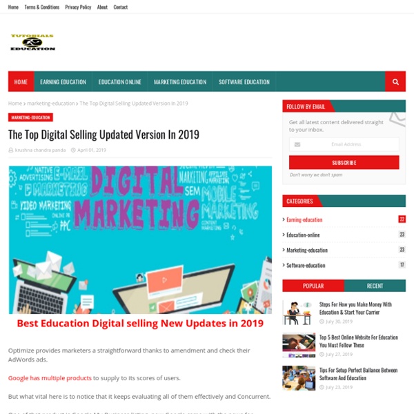The Top Digital Selling Updated Version In 2019