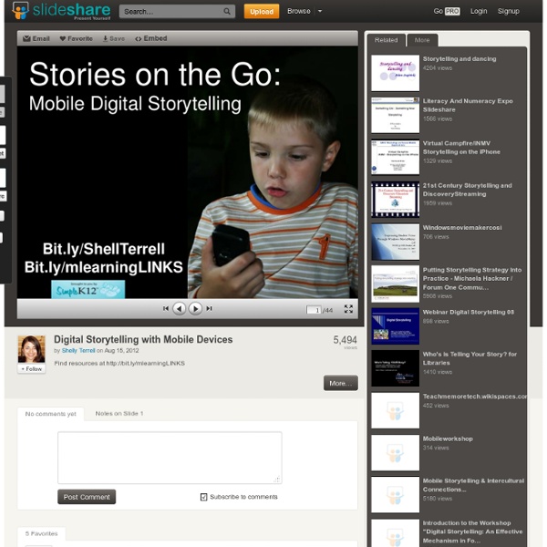 Digital Storytelling with Mobile Devices