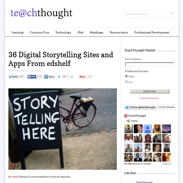 36 Digital Storytelling Sites and Apps From edshelf