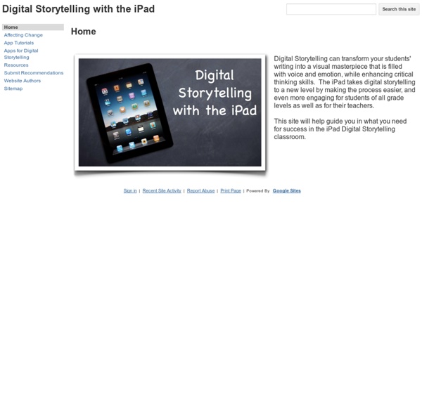 Digital Storytelling with the iPad