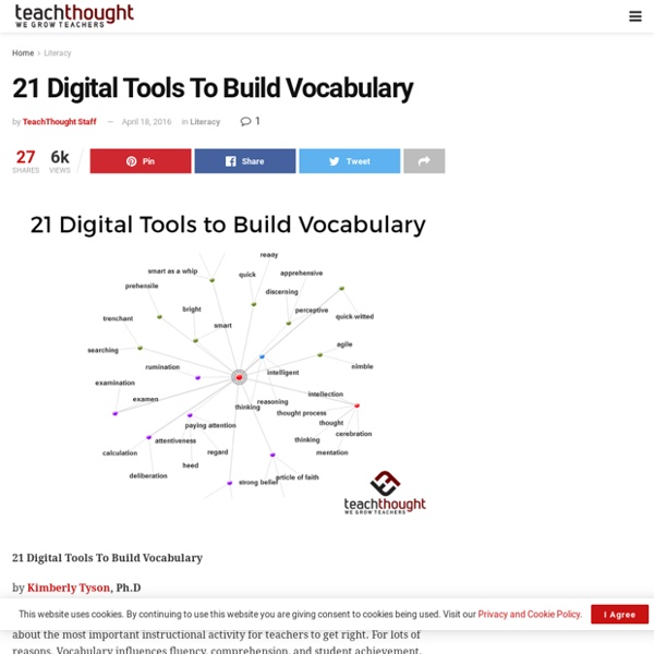 21 Digital Tools To Build Vocabulary -