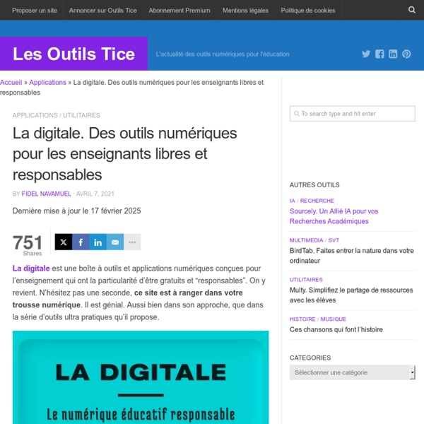 La digitale. Des outils numériques et responsables pour les enseignants