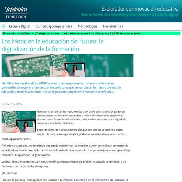 Los Mooc en la educación del futuro: la digitalización de la formación