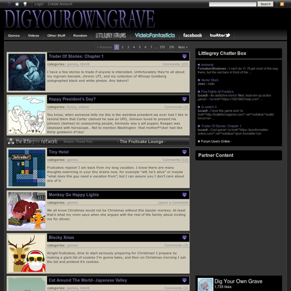 DIGYOUROWNGRAVE.COM - Bury yourself in the Internet